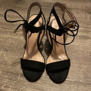 Charlotte Russe black chunky heels